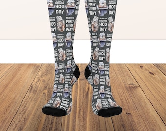 Groundhog Day Funny Socks | Bill Murray Ground hog day | Unisex crew Socks | gift for ground hog day | gift for dad | Father's day gift