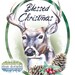 Printable Christmas Card Deer 5x7 Watercolor Woodland wishing You a ...