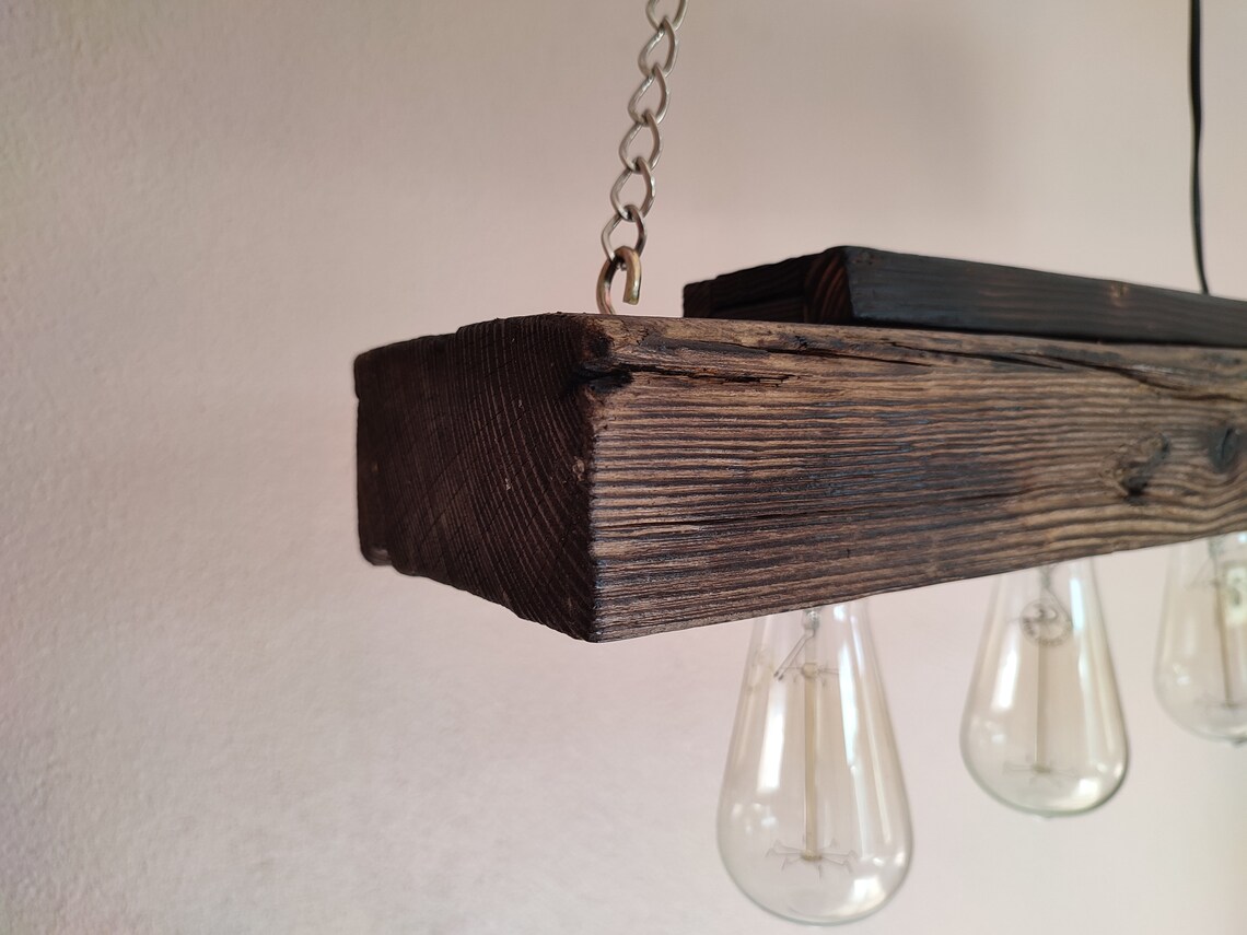 Holz Bauernhaus Kronleuchter Rustikale Beleuchtung Alte | Etsy