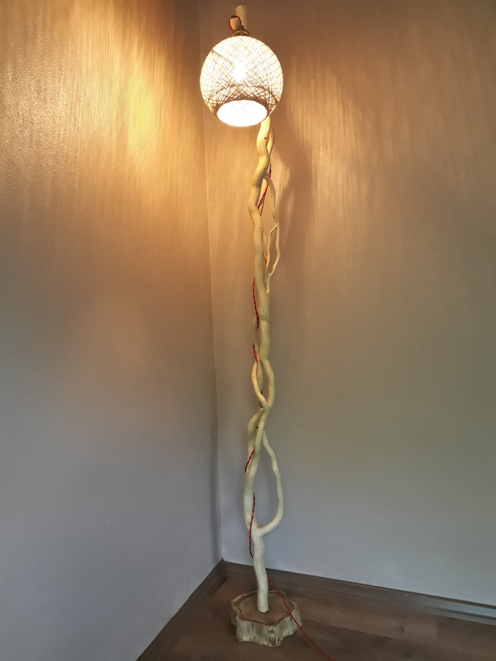 Decorative wooden branch floor lamp 756 inch 192 cm Etsy