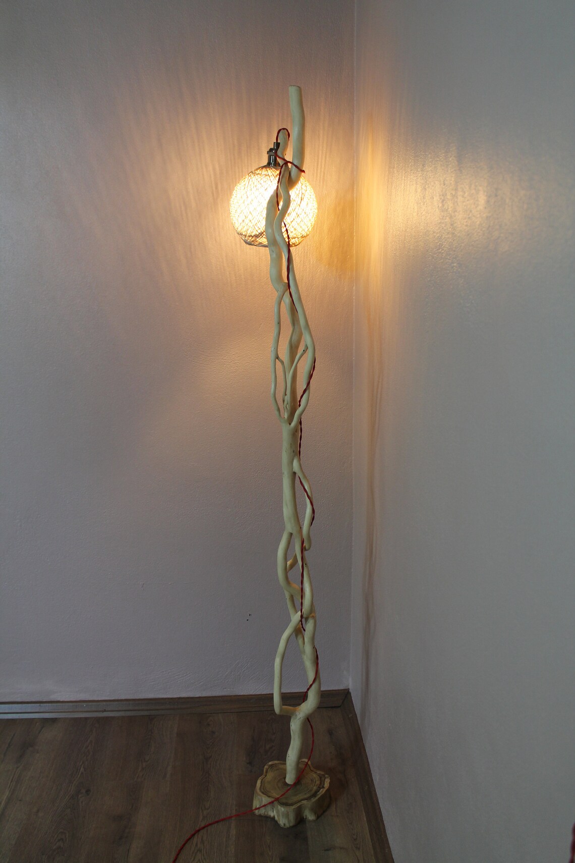 Dekorative HolzZweig Stehleuchte 756 Zoll 192 cm Holz | Etsy