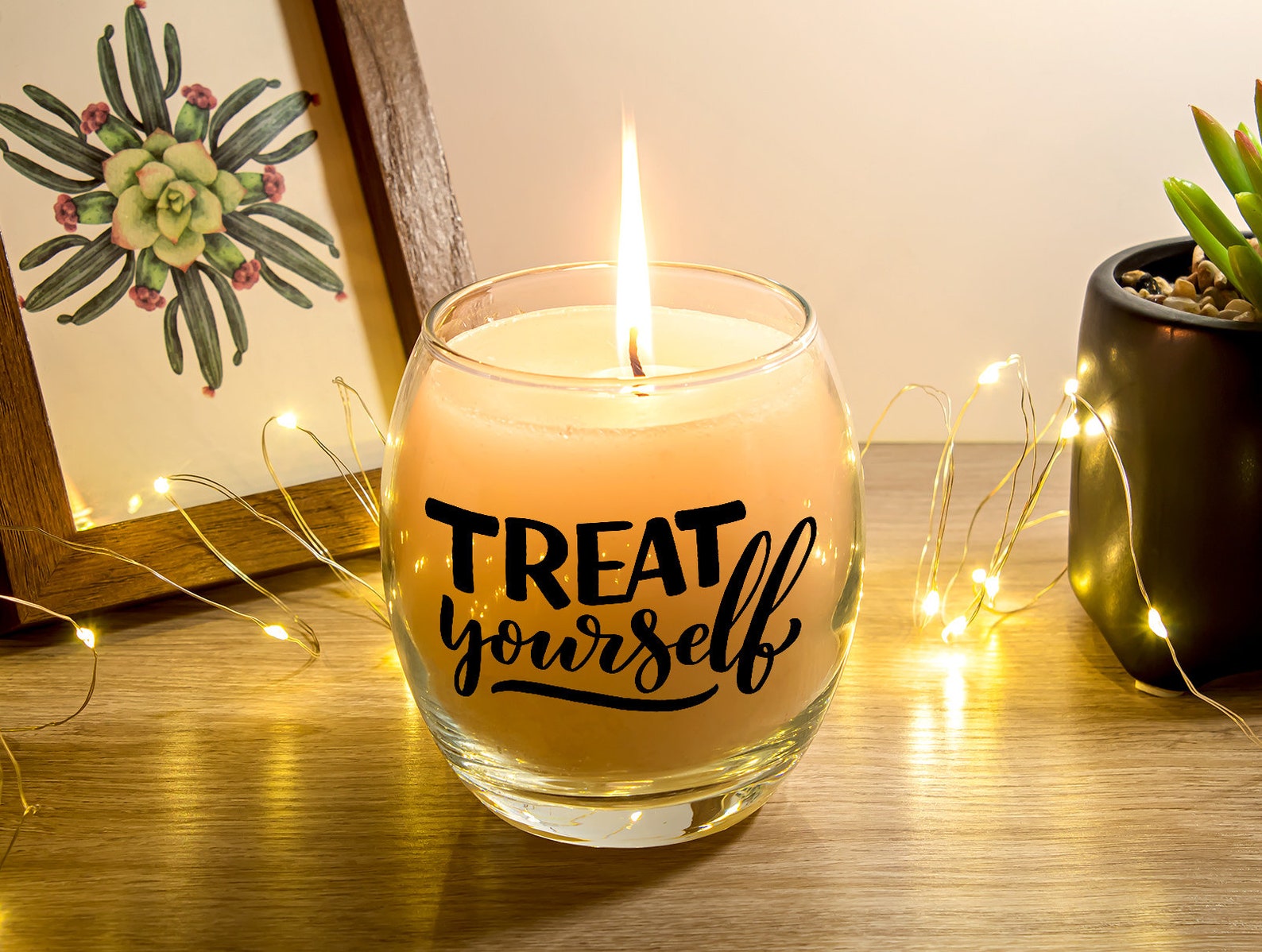 Glass Candle Candle Gift Candle Decal Candle Sticker Etsy