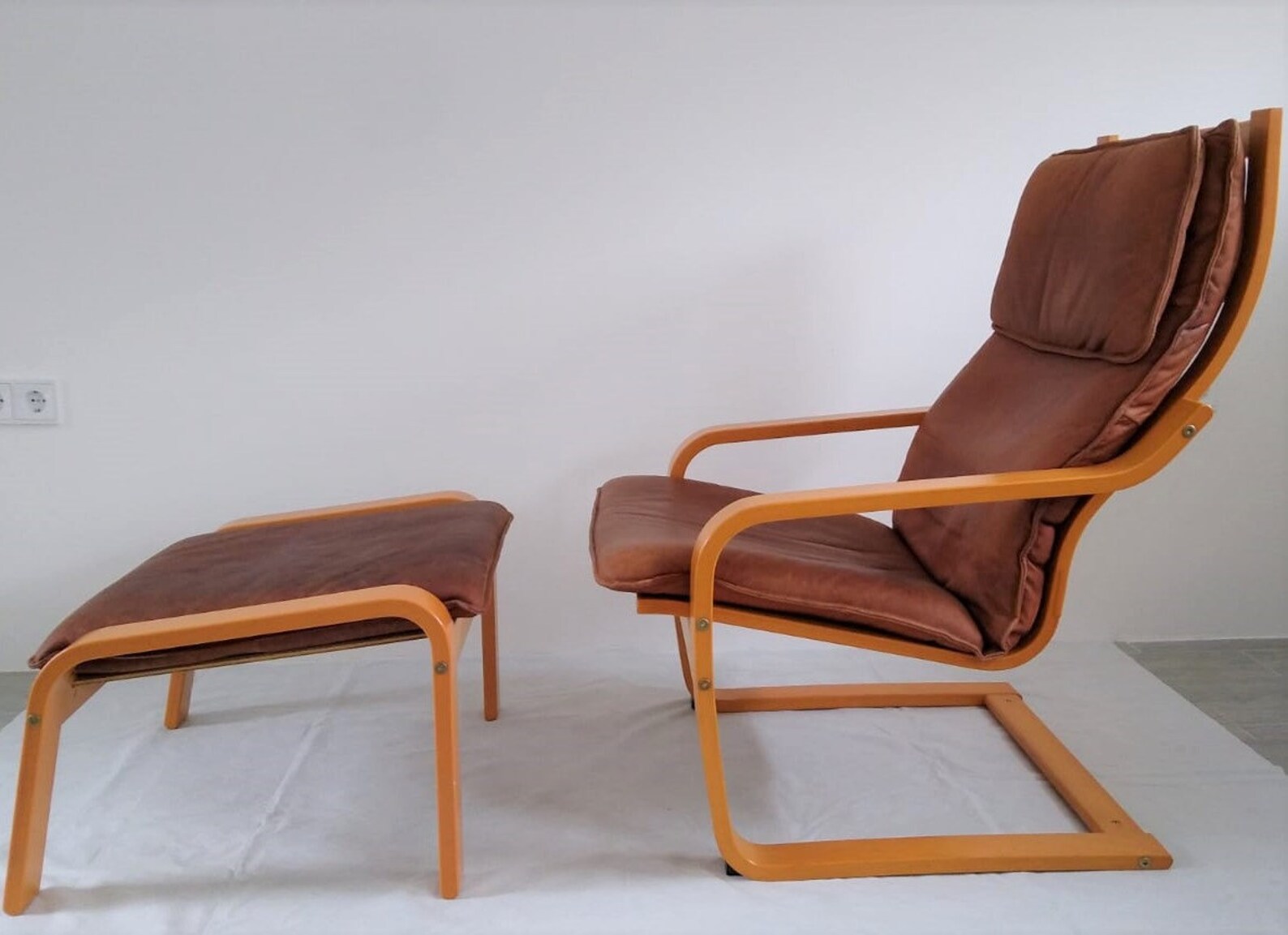Noboru Nakamura armchair and ottoman 70s Poang Ikea Etsy