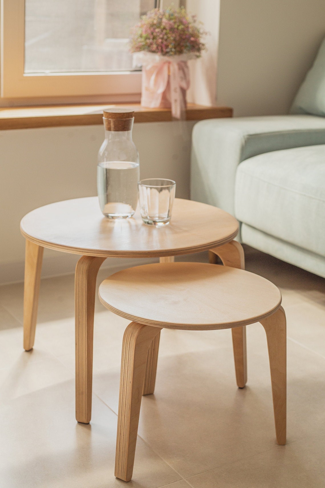 Small Coffee Tabel Wooden Coffee Table Coffee Table Set Etsy