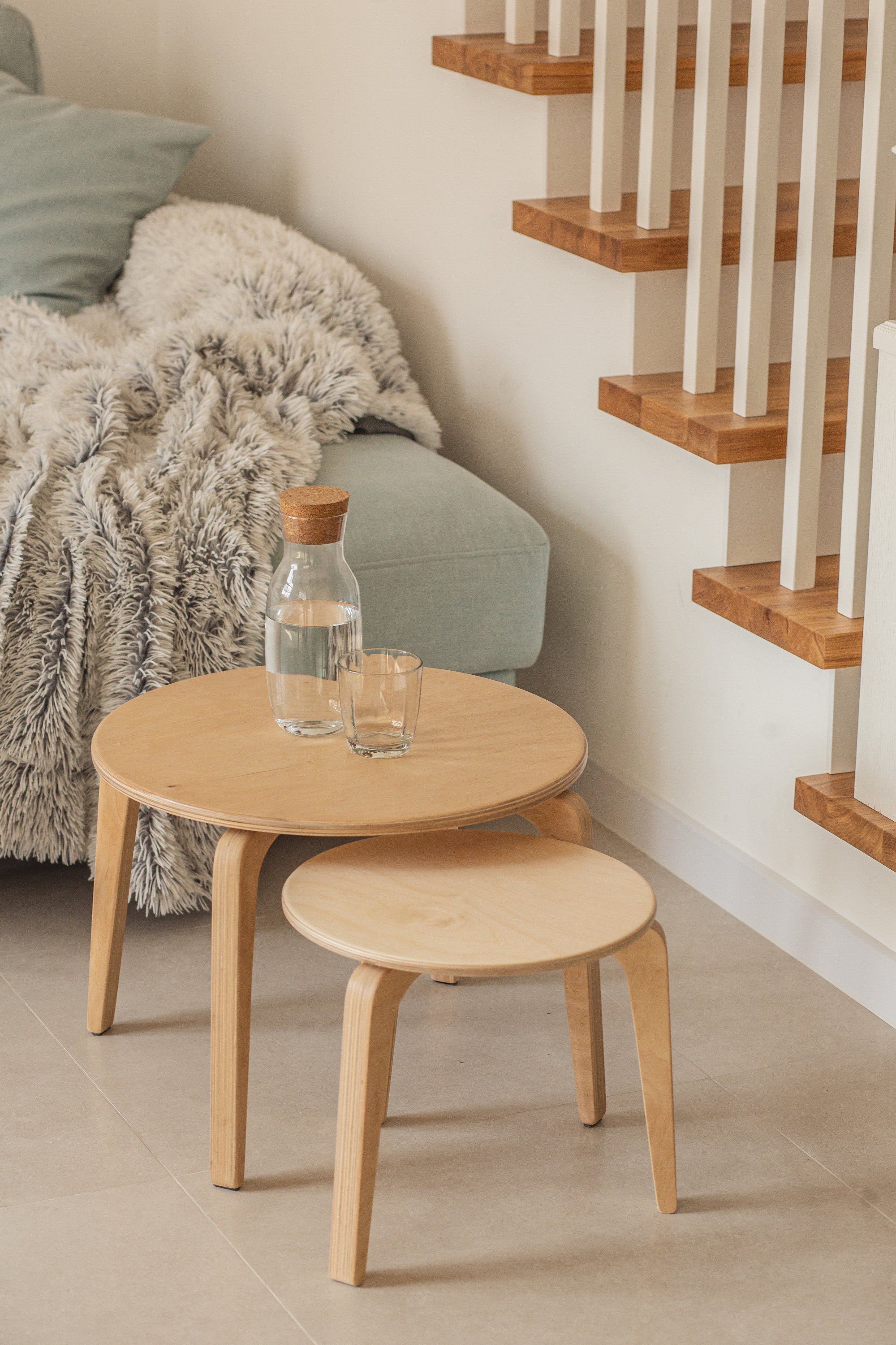 Small Coffee Tabel Wooden Coffee Table Coffee Table Set Etsy