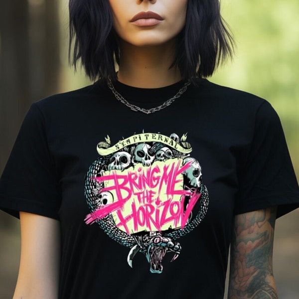 Rockoff Trade Bring Me The Horizon Unisex Long Sleeve T-Shirt - Black Band Tee
