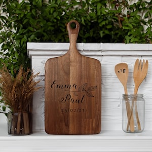 Personalized Cutting Board Wedding Gift, Custom Couple Cutting Board, Engraved Cutting Board, Charcuterie Boards, Bridal Shower Gift