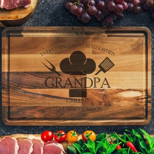 Bbq Cutting Board, Grilling Tools,  Bbq Carving Board,  Grill Accessories, Grilling Gifts,Dad Cutting Board,Meat Cutting Board,Bbq Dad Gift,