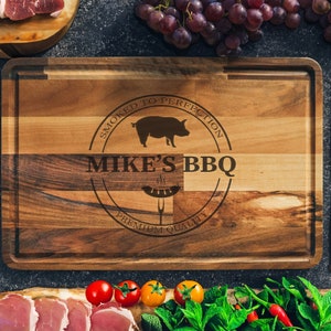 Grilling Tools, Grilling Board, Oak Cutting Board, Grilling Gift, Bbq Cutting Board, Walnut Cutting Board, Chopping Board, Grill Accessories