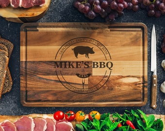 Grill Accessories, The Grill Father, Custom Cutting Board, Chopping Board, Grilling Tools, Meat Board, Dad Cutting Board, Bbq Cutting Board