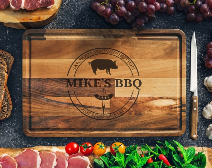 Grilling Tools, Grilling Board, Oak Cutting Board, Grilling Gift, Bbq Cutting Board, Walnut Cutting Board, Chopping Board, Grill Accessories