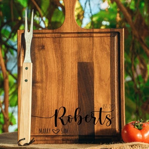 Custom Serving Board, Housewarming Gift, Christmas Gift, Custom Wedding Gift, Newlywed Gift, Custom Gift, Anniversary Gift, Personalized