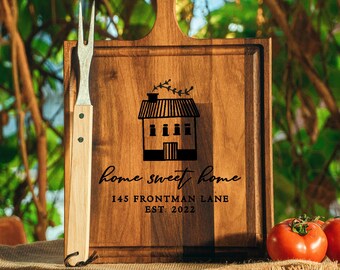 Personalized Cutting Board, Housewarming Gift, New Home Gift, First Home Gift, Charcuterie Boards, Realtor Closing Gift, Chopping Board