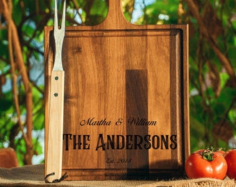 Anniversary Gift, Custom Charcuterie, Engagement Gift, Gift For Family, Personalized Cutting, Custom Cutting Board, Oak Cutting Board
