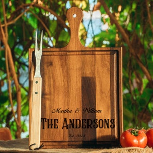 Walnuss-Schneidebrett, Eichen-Schneidebrett, individuelles Geschenk, Einweihungsgeschenk, individuelles Käsebrett, Holzschneidebrett, individuelle Charcuterie,