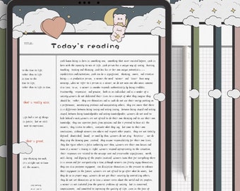 Cute Digital Note Taking Templates | Digital Notebook Page Templates | Goodnotes & Notability Templates | PDF Digital Note Paper Templates