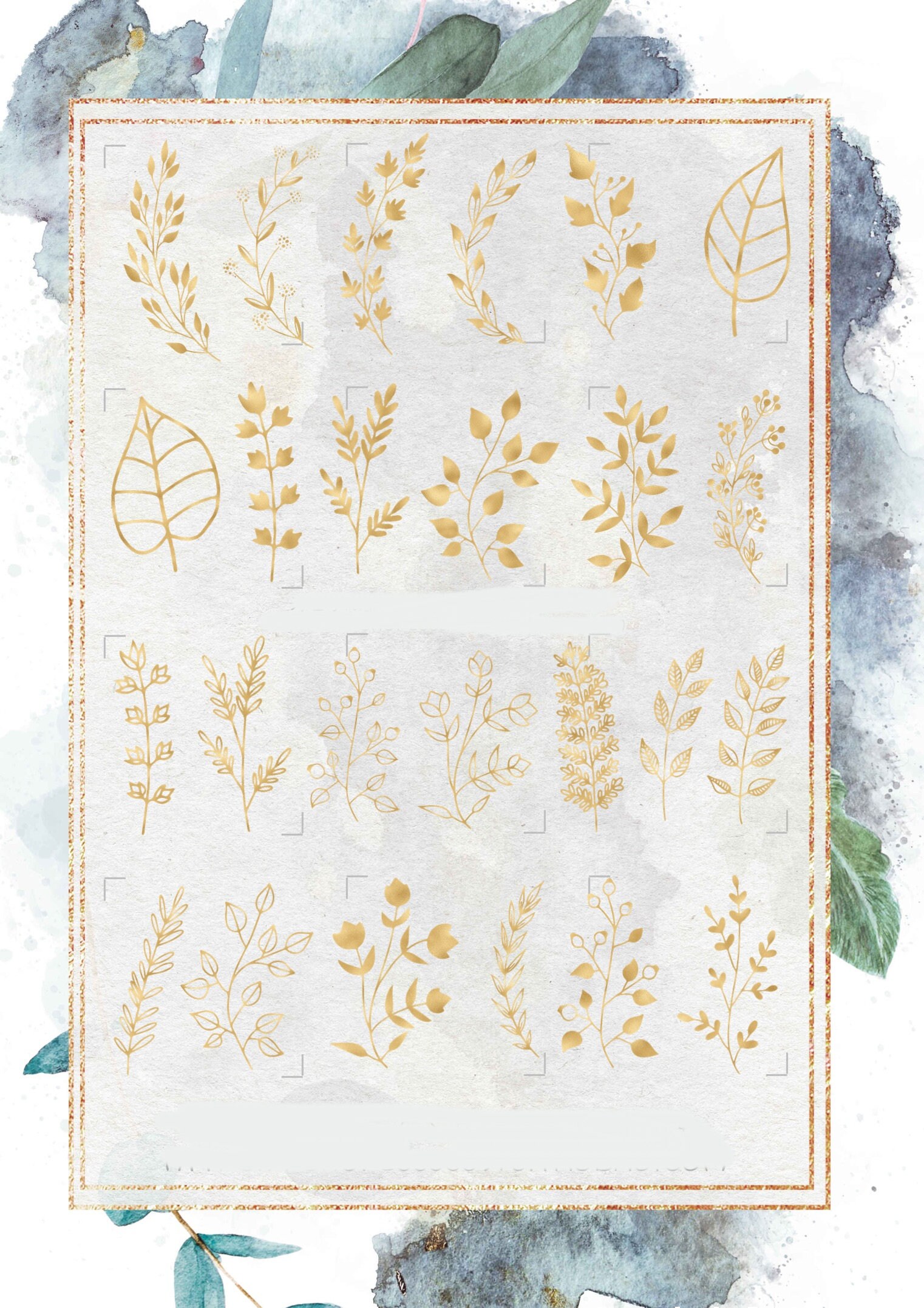 Digital Planner Gold Stickers Set - Minimal Digital Sticker- Gold ...