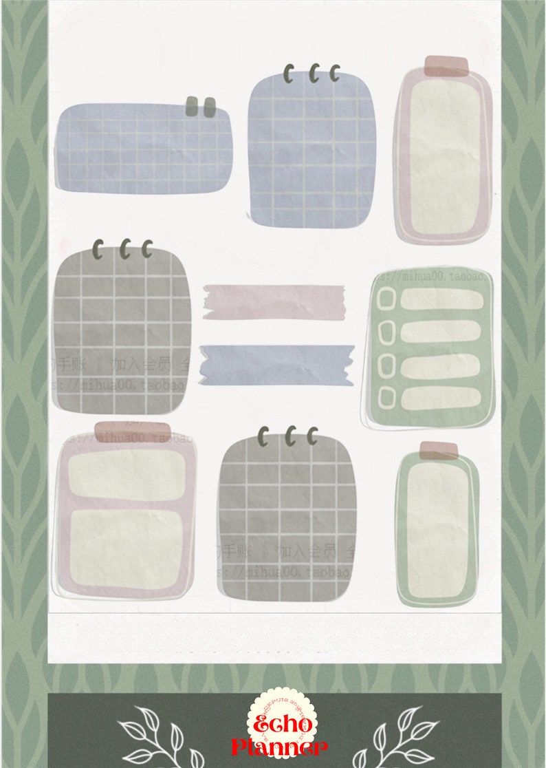 Stickers Notes Digital Cute Sticky Notes Digital Sticker Book for Digital Planner - Etsy