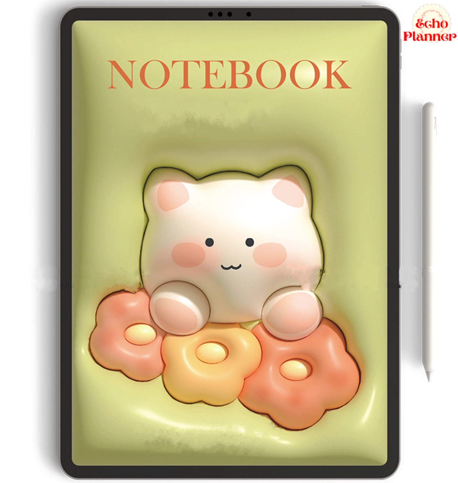 3D Digital Notebook Cover Cute Notebook Covers Cartoon - Etsy