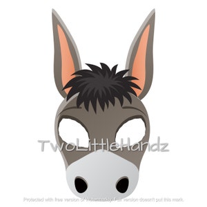 Donkey Animal Face Mask Donkey Animal Face Mask