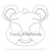 Koala Printable Mask Animal Masks for Kids Party Printable Coloring ...
