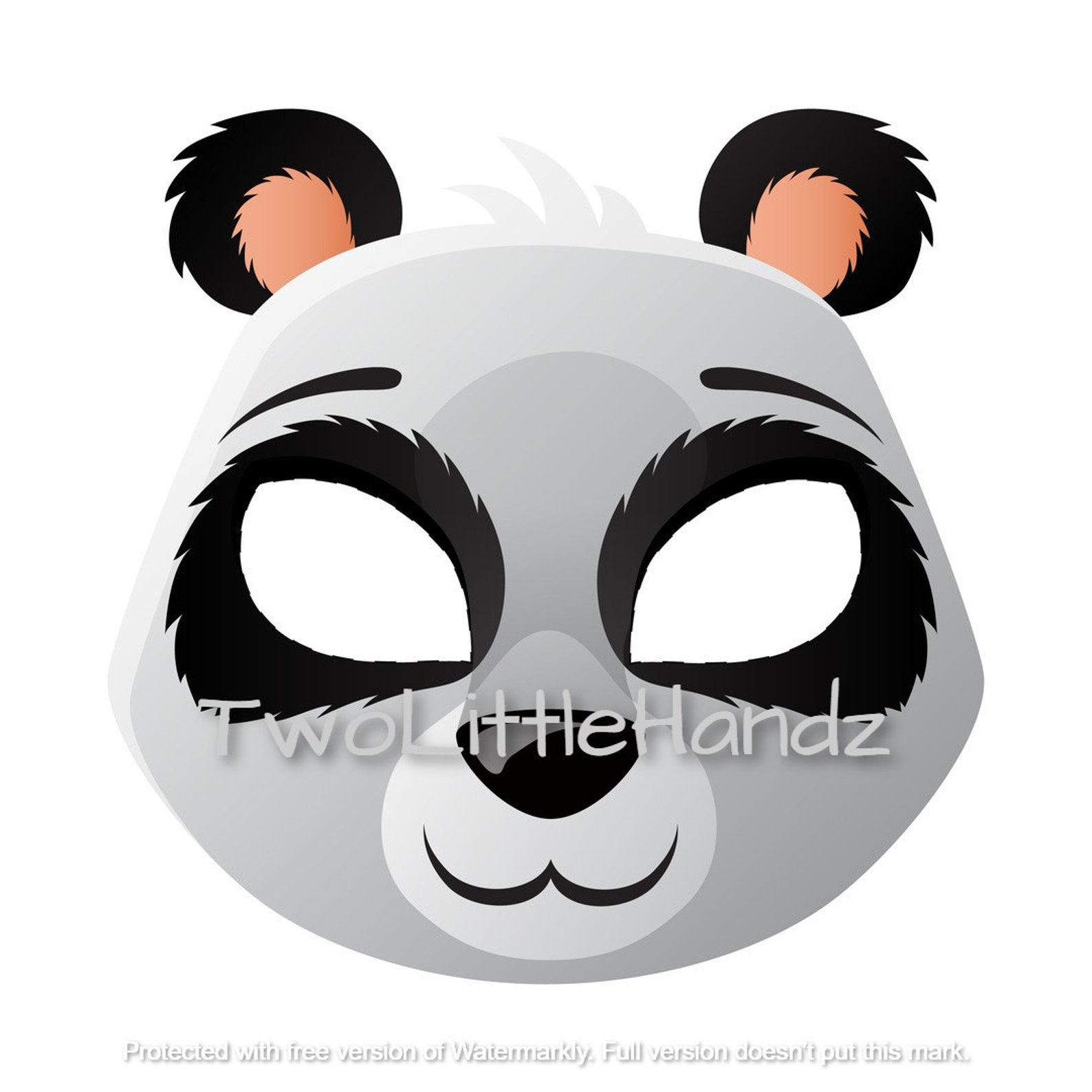 Panda Printable Mask Animal Masks for Kids Party Printable - Etsy