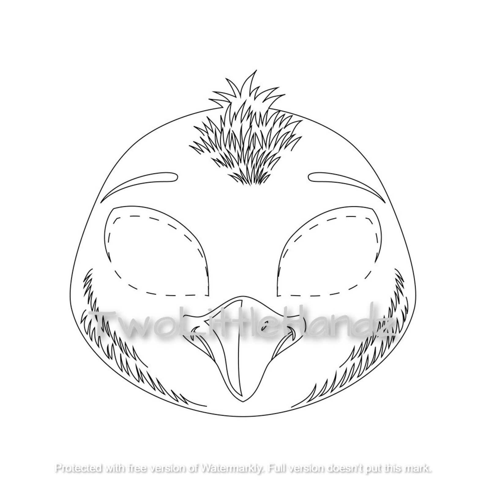 Chick Printable Mask Animal Masks for Kids Party Printable - Etsy