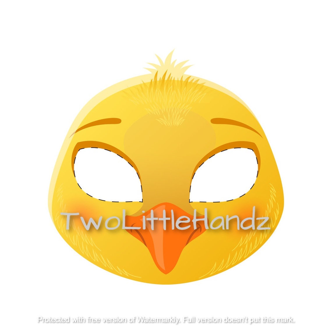 Chick Printable Mask Animal Masks for Kids Party Printable - Etsy