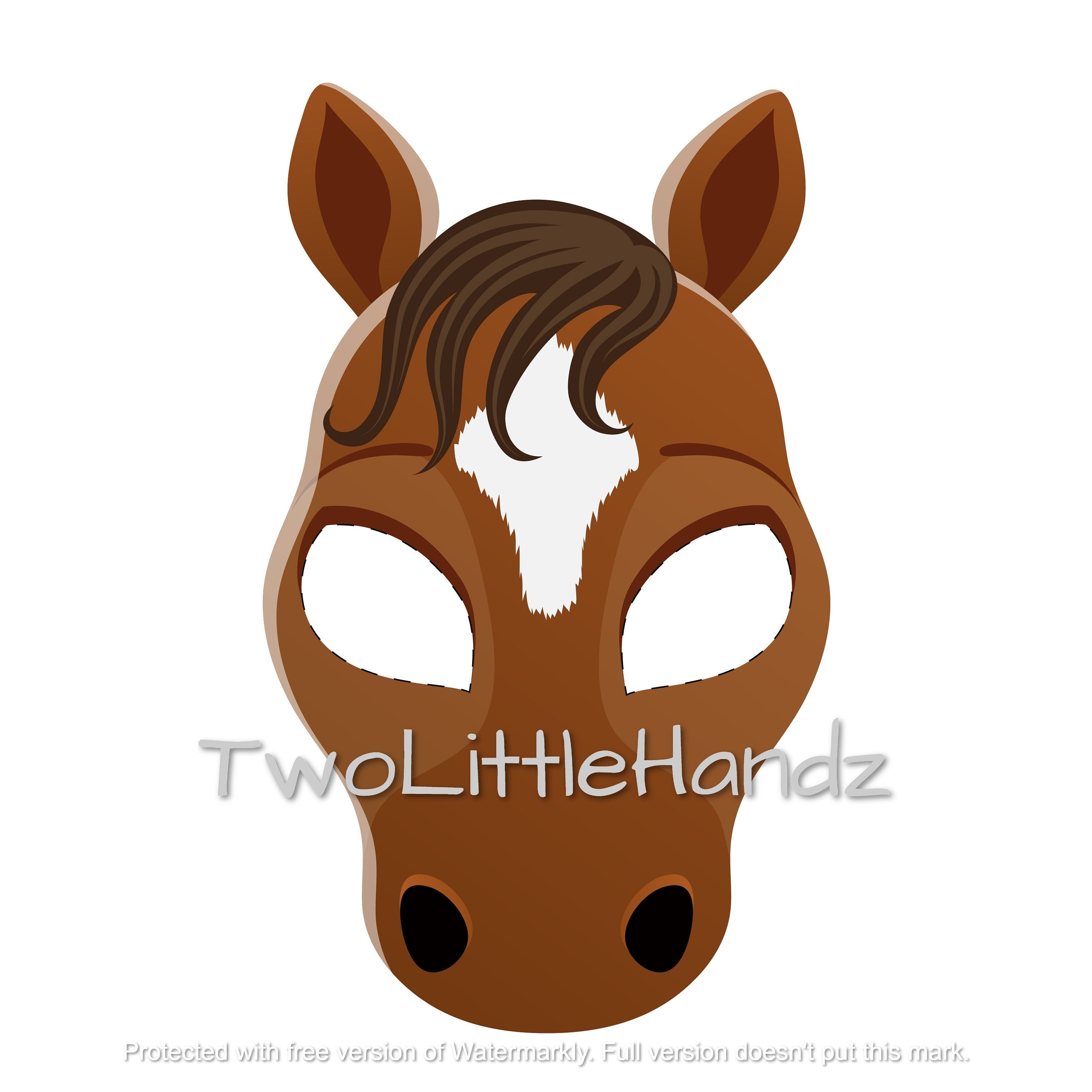 personale bøn pengeoverførsel Horse Printable Mask Animal Masks for Kids Party Printable - Etsy