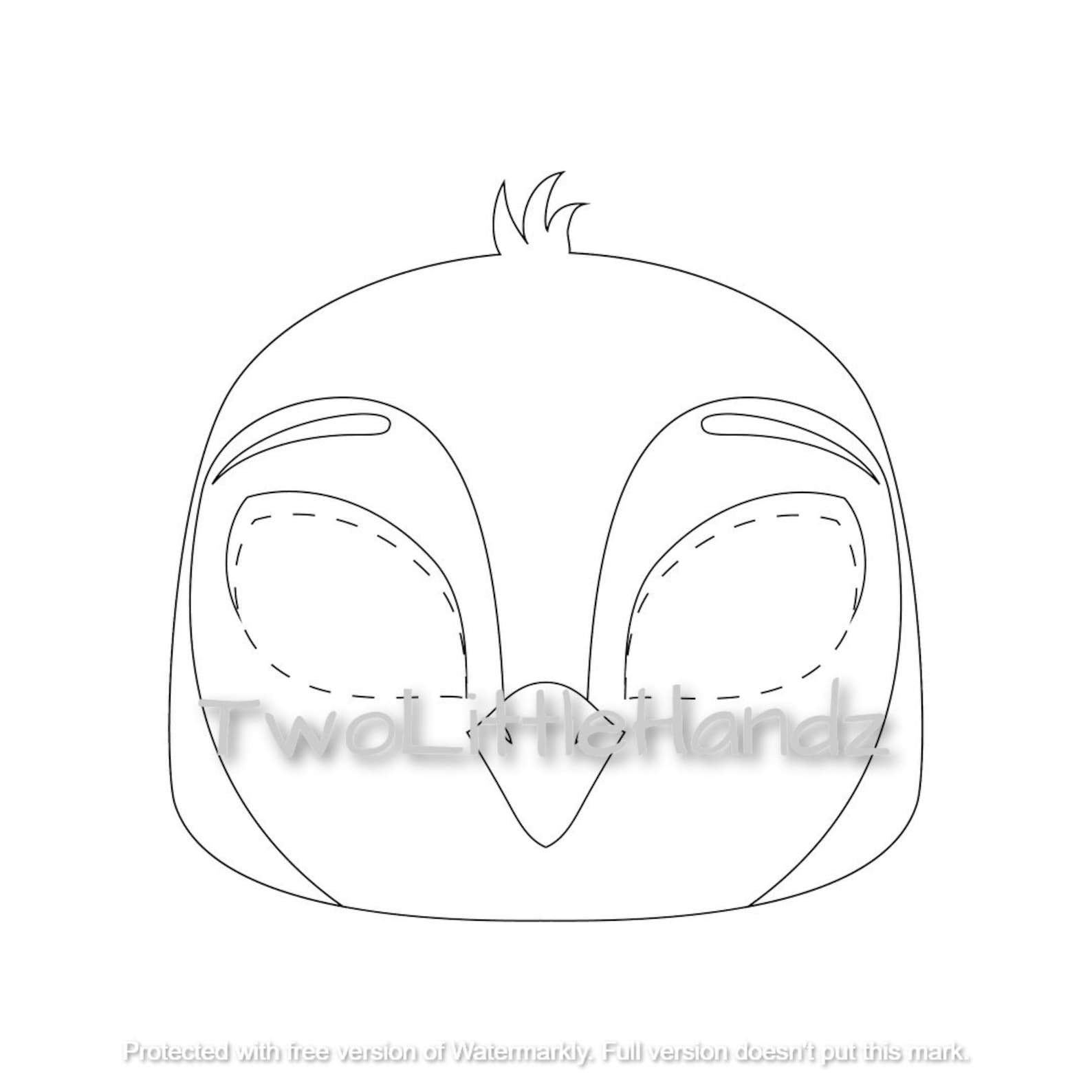 Penguin Printable Mask Animal Masks for Kids Party Printable Coloring