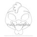 Hen Printable Mask Animal Masks for Kids Party Printable Coloring Page ...