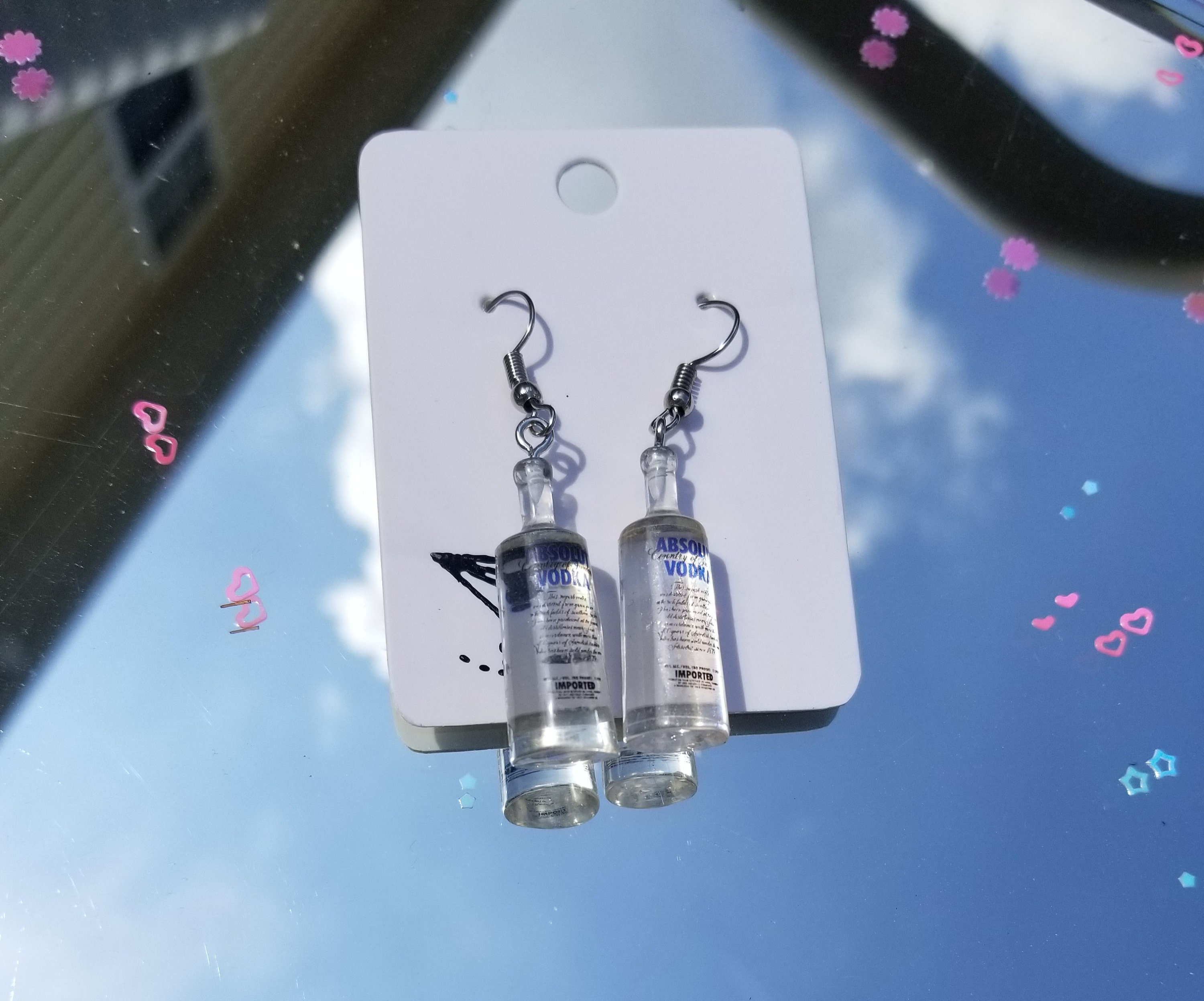 Alcohol earrings Etsy