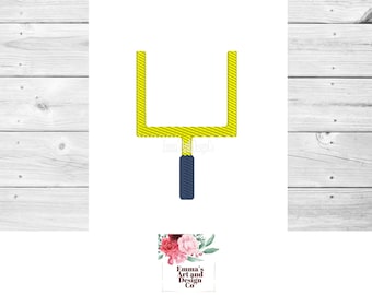 American Football Embroidery, Embroidery Machine, NFL embroidery, American Football Goal Post Design, NFL Football, Goal Post Machine Design