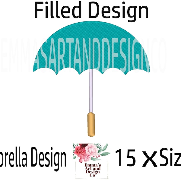 Machine Embroidery Design, Embroidery Designs, Embroidery, Embroidery Patterns, Embroidery File Golf, Golfing Umbrella Design, Brolly Design