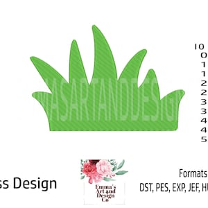 Mini Grass Machine Embroidery Design, Cute Grass, Grass Design, Grass Embroidery Fill Stitch, Embroidery Grass Design Grass File 10 x Sizes
