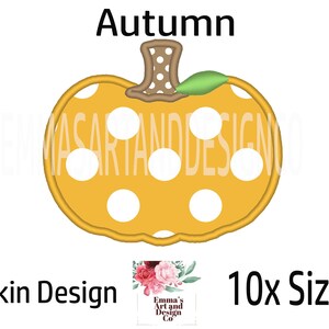 Pumpkin Machine Embroidery Design, Fall Machine Embroidery Design, Applique Pumpkin Design, Halloween Pumpkin, Cute Pumpkin Design, 10xSizes