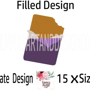 Chocolate Machine Embroidery Design, Chocolate Embroidery Design, Food Design, Chocolate Pattern, Candy Pattern, Candy Design, 15 x Sizes