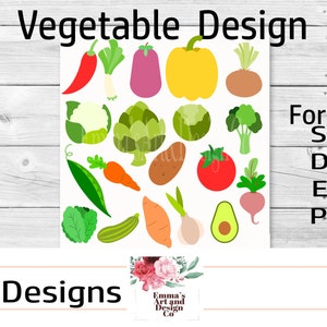 Légume Svg, Légume modèle Svg, Svg nourriture, Svg végétarien, 19 x modèles, Clipart de légume, Sublimation de légume, Png, PDF, DXF, EPS