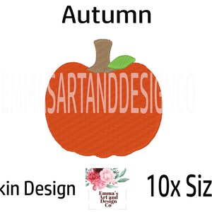 Pumpkin Machine Embroidery Design, Fall Machine Embroidery Design, Autumn Pumpkin Design, Halloween  Pumpkin, Cute Pumpkin Design, 10xSizes