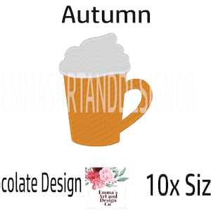 Hot Cocoa Machine Embroidery Design, Fall Machine Embroidery Design, Hot Chocolate Machine Embroidery Design, Hot Chocolate Design, 10xSizes