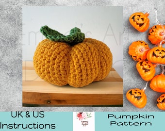 Modello all'uncinetto, Zucca gonfia, Zucca all'uncinetto, Decorazione autunnale all'uncinetto, Zucca strutturata all'uncinetto, Decorazione di Halloween all'uncinetto, Zucca di Halloween