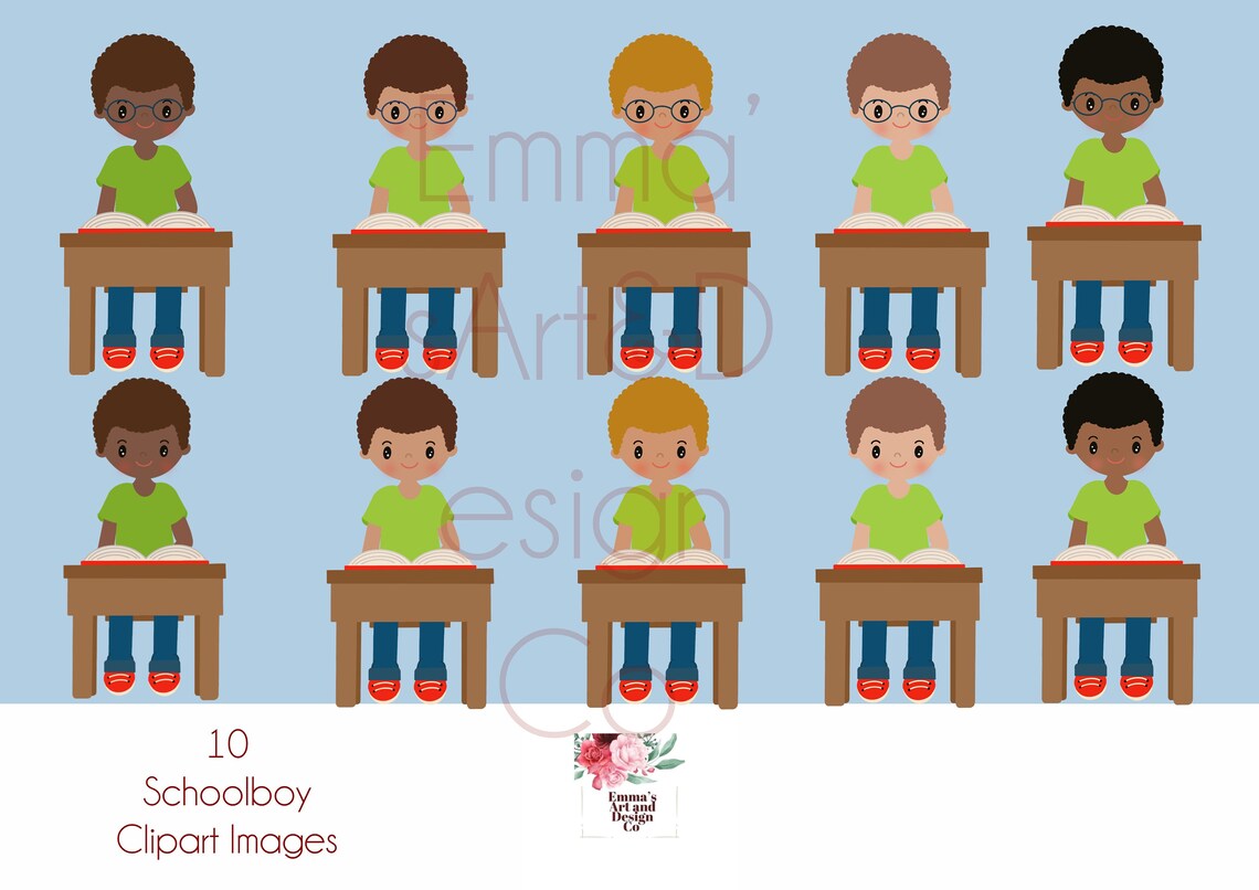 Schoolboy Clipart School Clipart Schoolboy Clip Art - Etsy