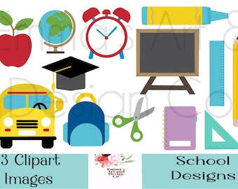 Timbro digitale scolastico, scarabocchi scolastici, disegni a mano dell'insegnante, clipart del ritorno a scuola, laurea, clipart dell'asilo, estate, scarabocchi scolastici