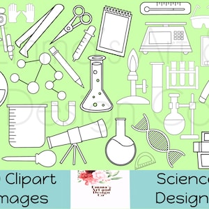 Sellos digitales de ciencias, imágenes prediseñadas PNG de la escuela, imágenes prediseñadas de profesores de ciencias, imágenes prediseñadas digitales, ilustración de regreso a la escuela, imágenes prediseñadas de química