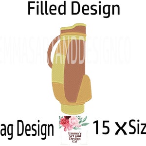 Machine Embroidery Design, Embroidery Designs, Embroidery, Embroidery Patterns, Embroidery Files, Golf Design, Golf Bag Design, Golfing Bag