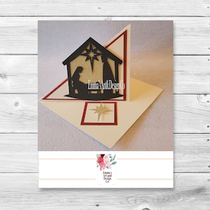 Tarjeta de Navidad SVG, Plantilla de tarjeta de Navidad, Tarjeta de felicitación SVG, Plantilla de tarjeta svg, Tarjeta de Navidad para Cricut, Archivos SVG para Cricut- 3D Popup