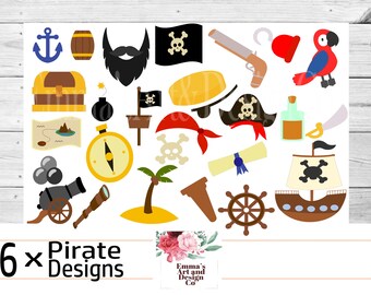 Pirate Svg, Pirate Bundle Svg, Pirate Clipart, Pirate Vector, Pirate Boat Svg, Pirate Clip Art, Pirate Illustration, Pirate Sublimation
