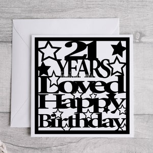 Feliz cumpleaños 21 tarjeta SVG, feliz 21 cumpleaños svg, feliz cumpleaños svg, tarjeta de cumpleaños svg, archivo de corte de cumpleaños, tarjeta de cumpleaños para CricutSvg