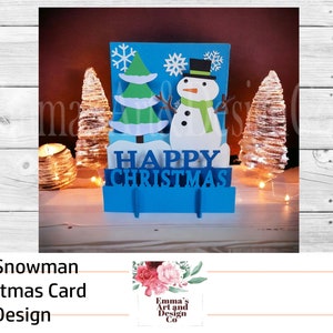 Tarjeta de Navidad SVG, Plantilla de tarjeta de Navidad, Tarjeta de felicitación SVG, Plantilla de tarjeta svg, Tarjeta de Navidad para Cricut, Archivos SVG para Cricut- 3D Popup