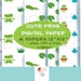 Digital Paper, Printable, Clipart, Cute Frog Scrapbooking, Digital ...